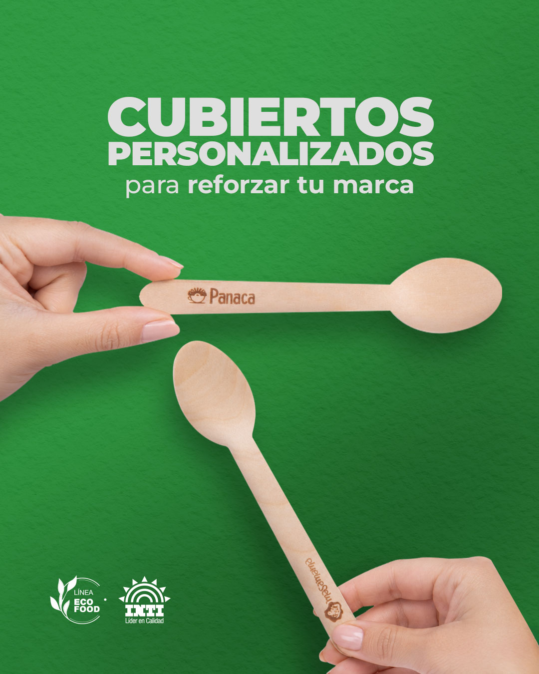 Cubiertos personalizados para reforzar tu marca.