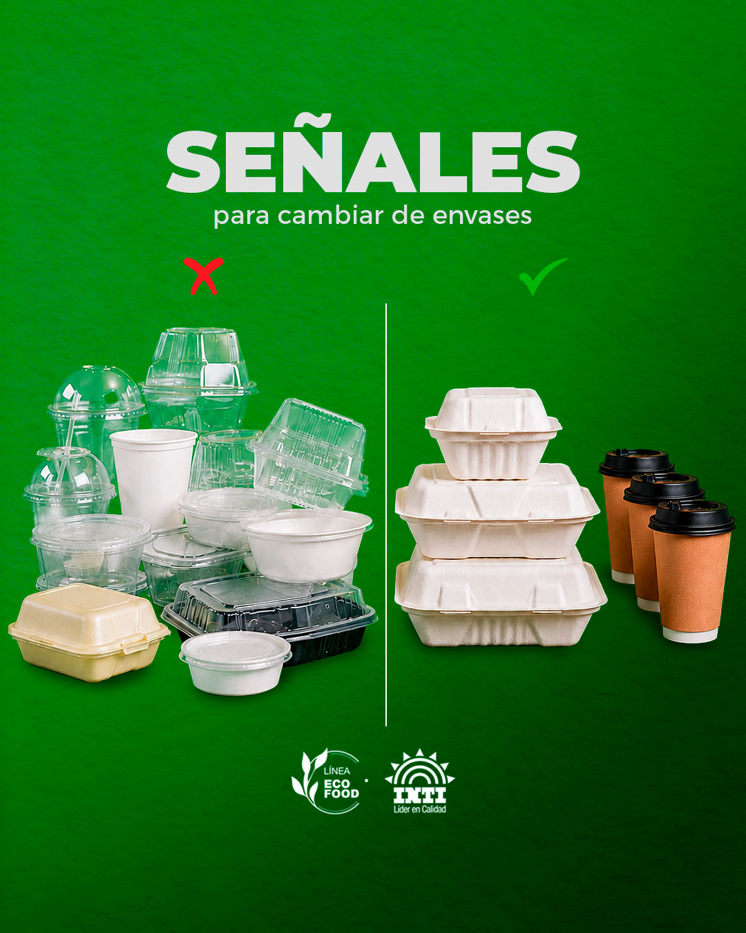 Señales para cambiar de envases.